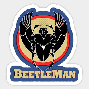 Beetle Man Sticker